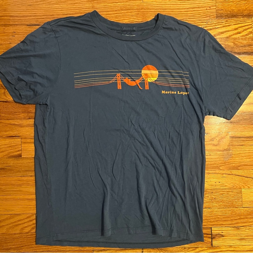 Marine Layer 10 Year Sunset Bridge Tee